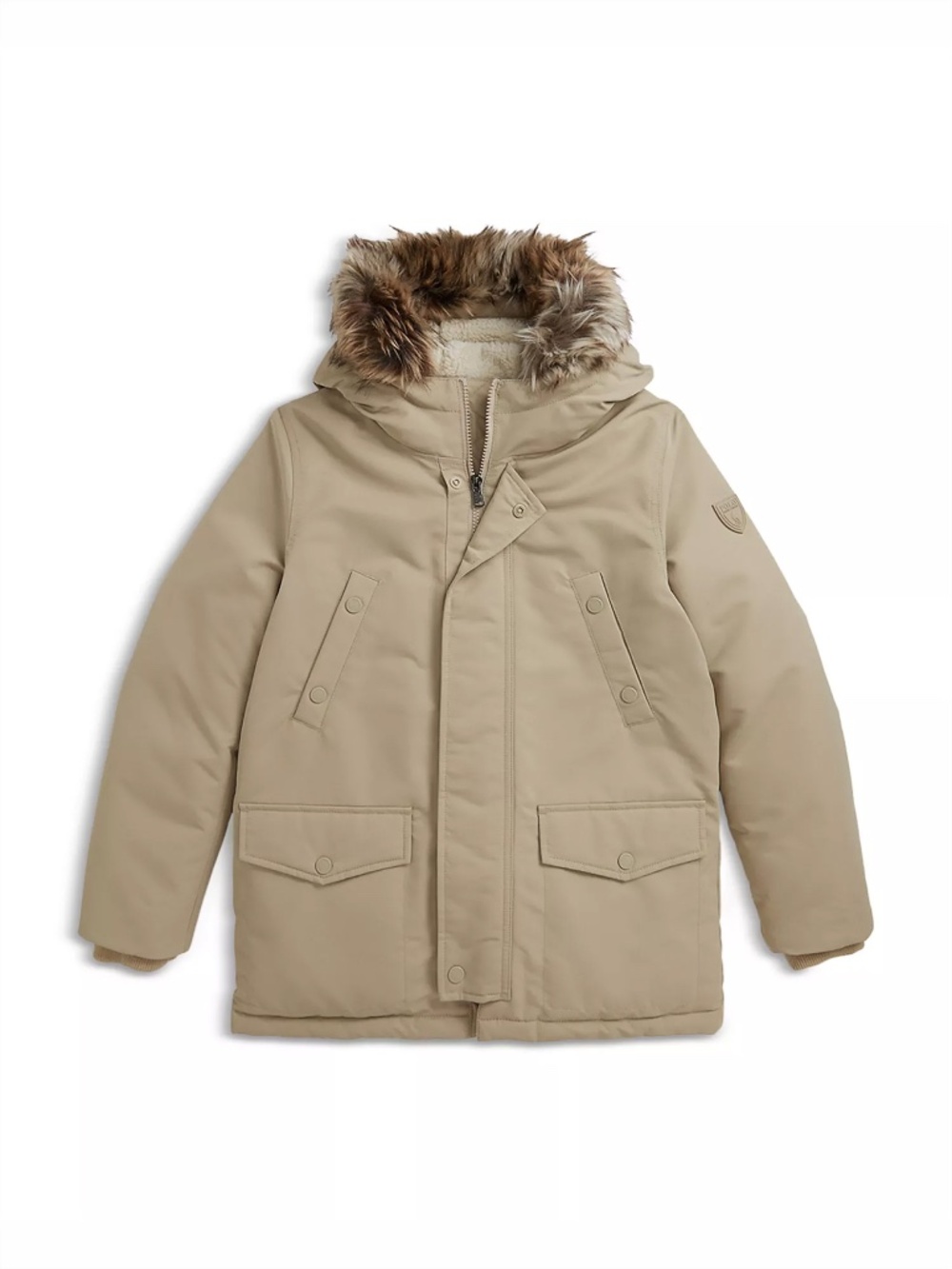 Polo Ralph Lauren Boys Anex 2 Parka Coat Khaki NWT $245